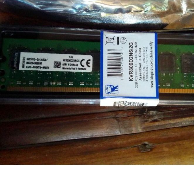 Memory DDR2 2GB PC6400 Kingston / Ram Komputer