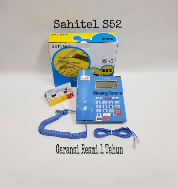 Telepon Kabel Sahitel S-52 Pesawat Telepon Sahitel S52 (Biru)