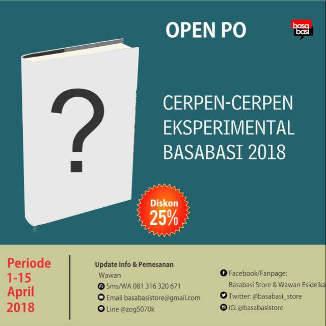 

Buku Cerpen-Cerpen Eksperimental Basabasi 2018