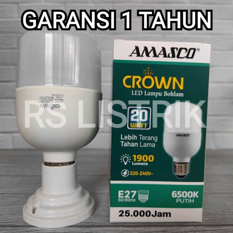 AMASCO CROWN LAMPU LED CAPSULE 20W CAHAYA PUTIH GARANSI 1 TAHUN