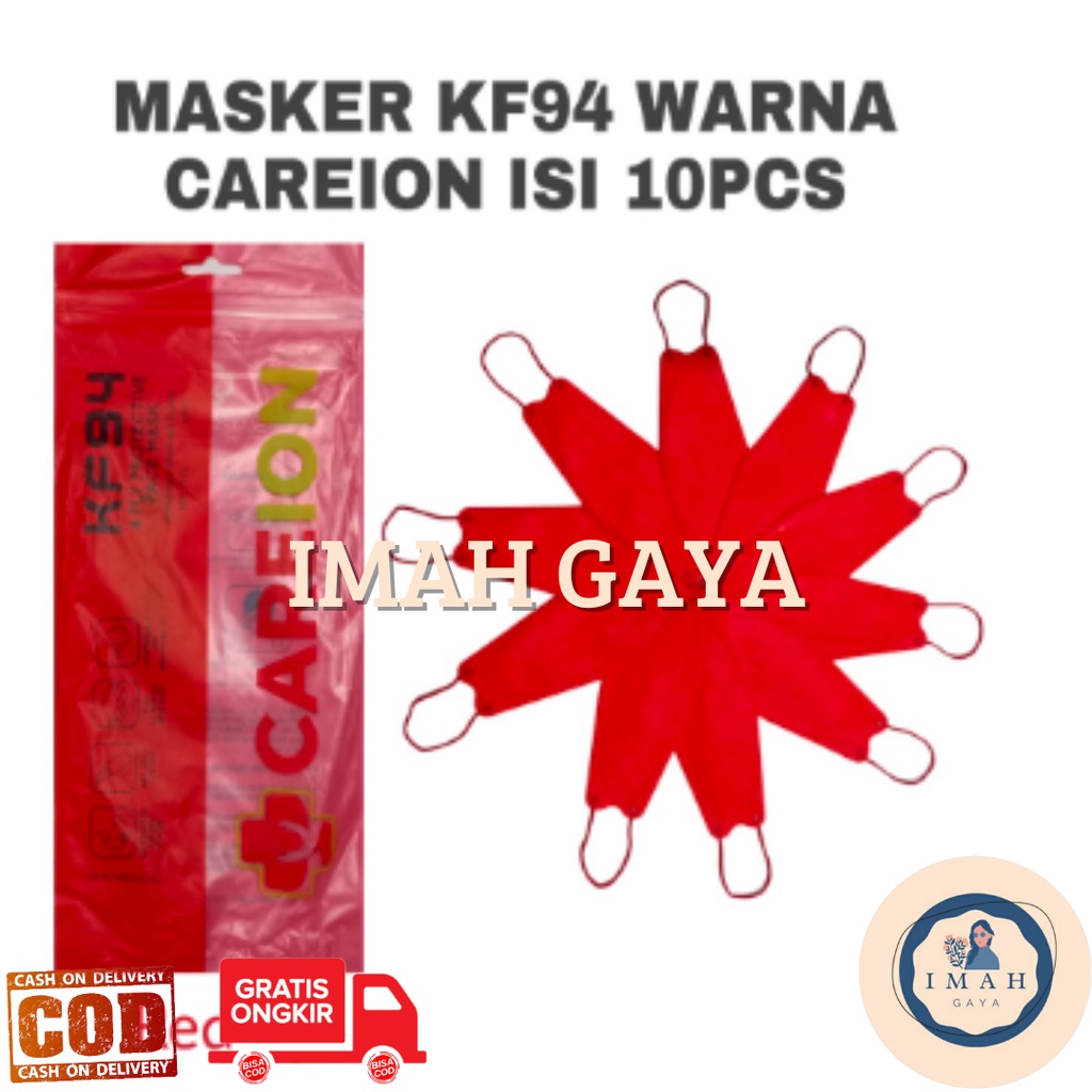 MASKER KF 94 4 PLY WARNA MASKER KOREAN KF94 ISI 10 PACK