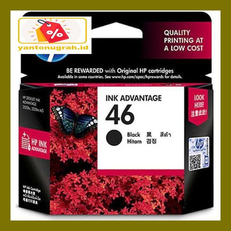 

Pt740Dpp Tinta Hp 46 Black / Colour Ink Advantage Cartridge Original - Hitam Pt0P8D6M