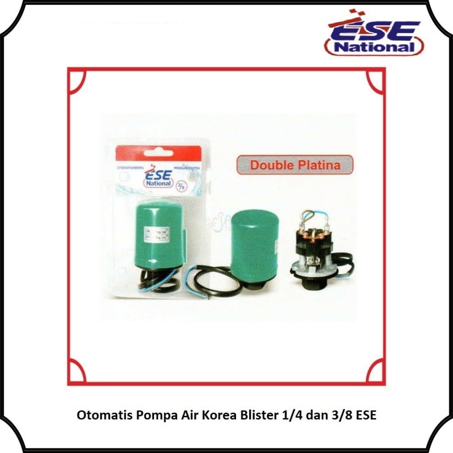 Pompa Air Otomatis ESE National Korea 2 Platina 3/8&quot; Pressure Switch