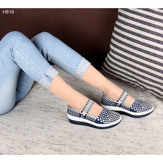  Sepatu  wedges etree rajut  H818 Sepatu  wanita  Shopee  