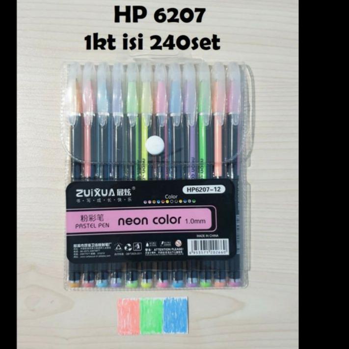 

See More- Bolpen/Pulpen/ Pena Zui Xua Warna-Warni Pastel 6207 ( 1 Set Isi 12 Warna)