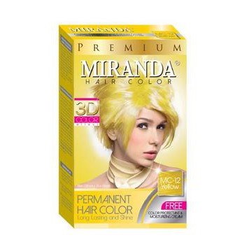 MIRANDA MC-12 YELLOW hair color pewarna cat rambut natural