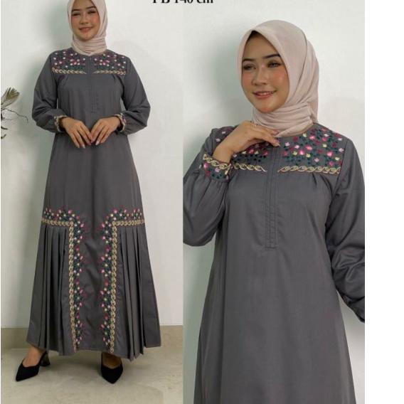Flash Sale Gamis Ridd Bordir Original / Fashion muslim / Gamis  / Gamis Toyobo / MORODHO STORE <
