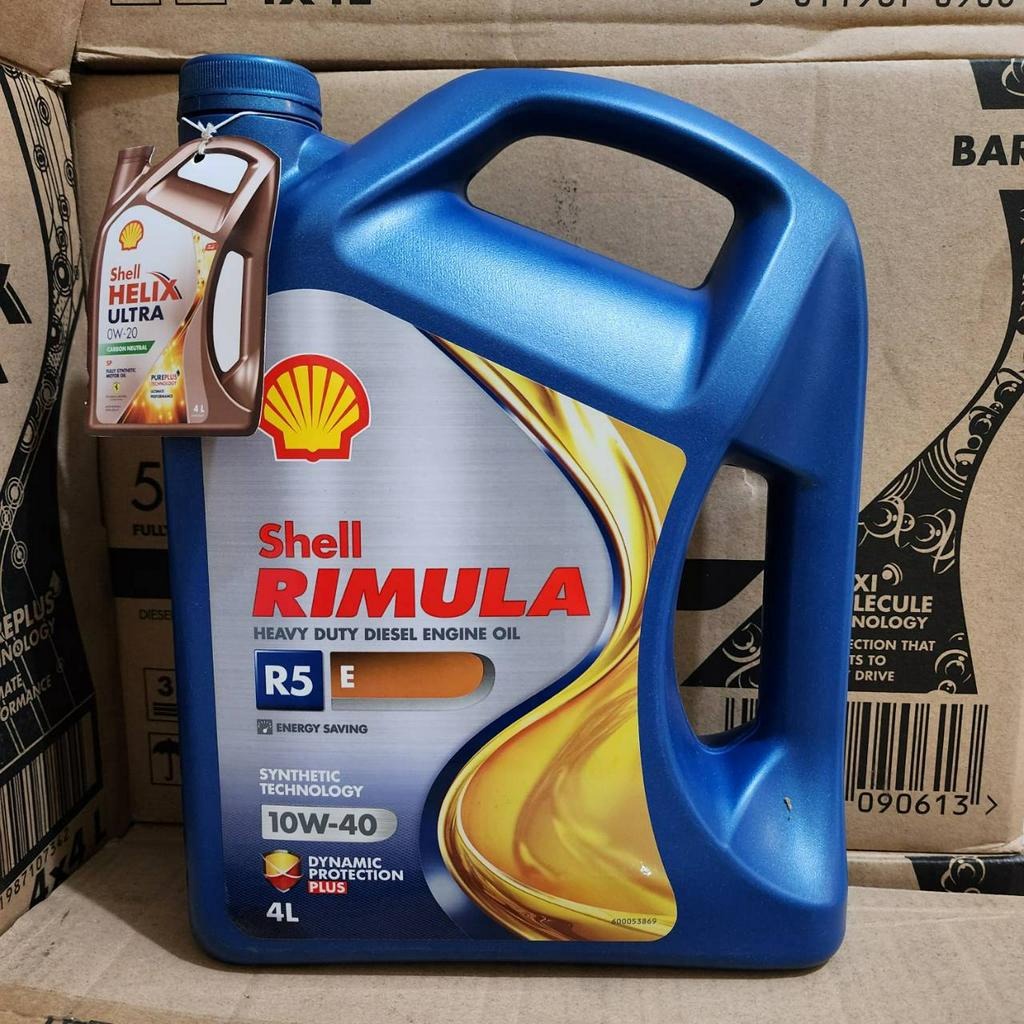 Shell Rimula R5E 10W-40 - OLI MOBIL ( 4 LITER )