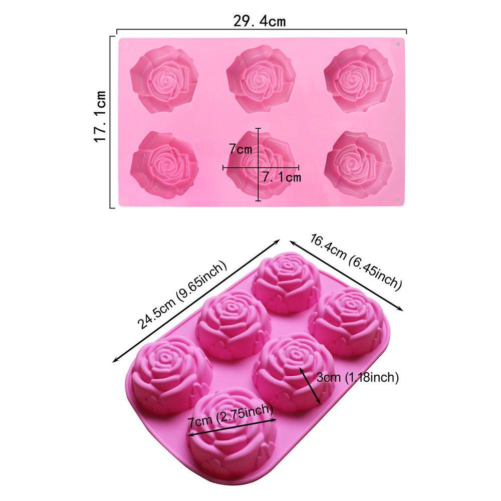 TOP Cetakan Sabun Silikon Multi-Fungsi 3D Berbentuk Bunga DIY Craft Soaps Supplies