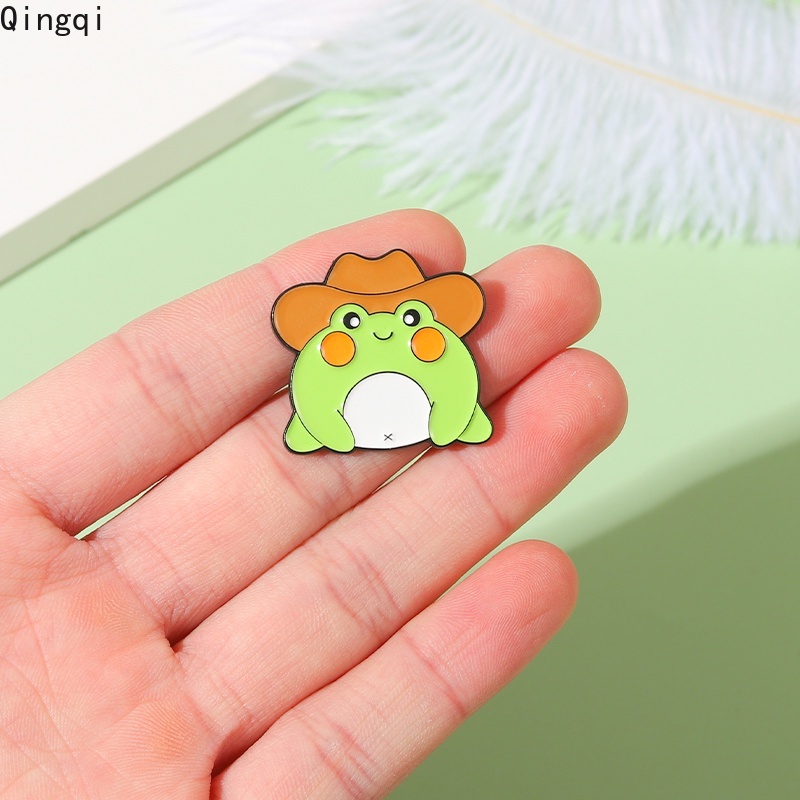 Bros Pin Enamel Desain Hewan Katak Lucu Untuk Anak