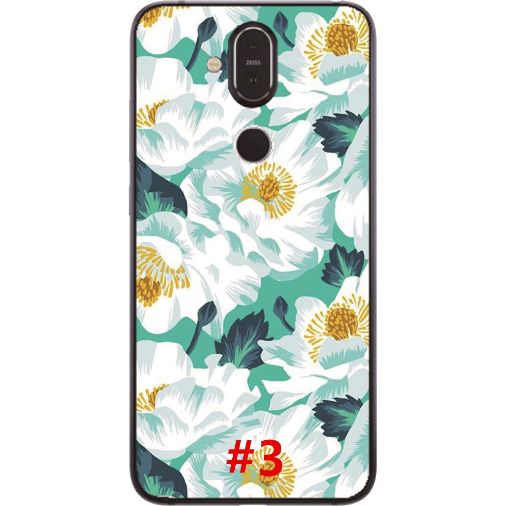 Casing Soft Case TPU Motif Bunga untuk Nokia 3.1 / 5.1