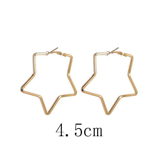 LRC Anting Tusuk Fashion  Star Shape Decorated E8726X