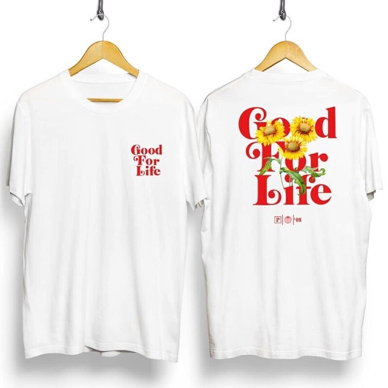 BAJU KAOS T SHIRT ATASAN DISTRO PRIA WANITA COWOK CEWEK SKATE SURF GAMBAR TULISAN BUNGA MATAHARI ORI