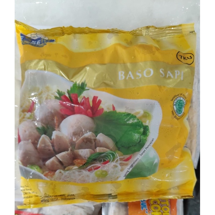 

Essem food bakso sapi Kuning Label kuning ( 50 btr / 25 butir ) PREMIUM