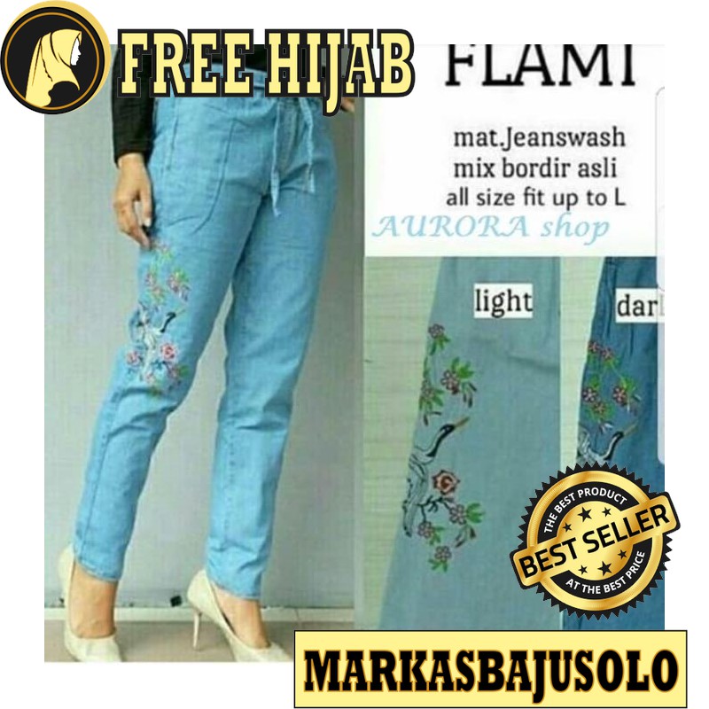 BAGGY JEANS CAMPUR / CELANA BAGGY PANTS PANT  WANITA JUMBO JEANS KOTAK