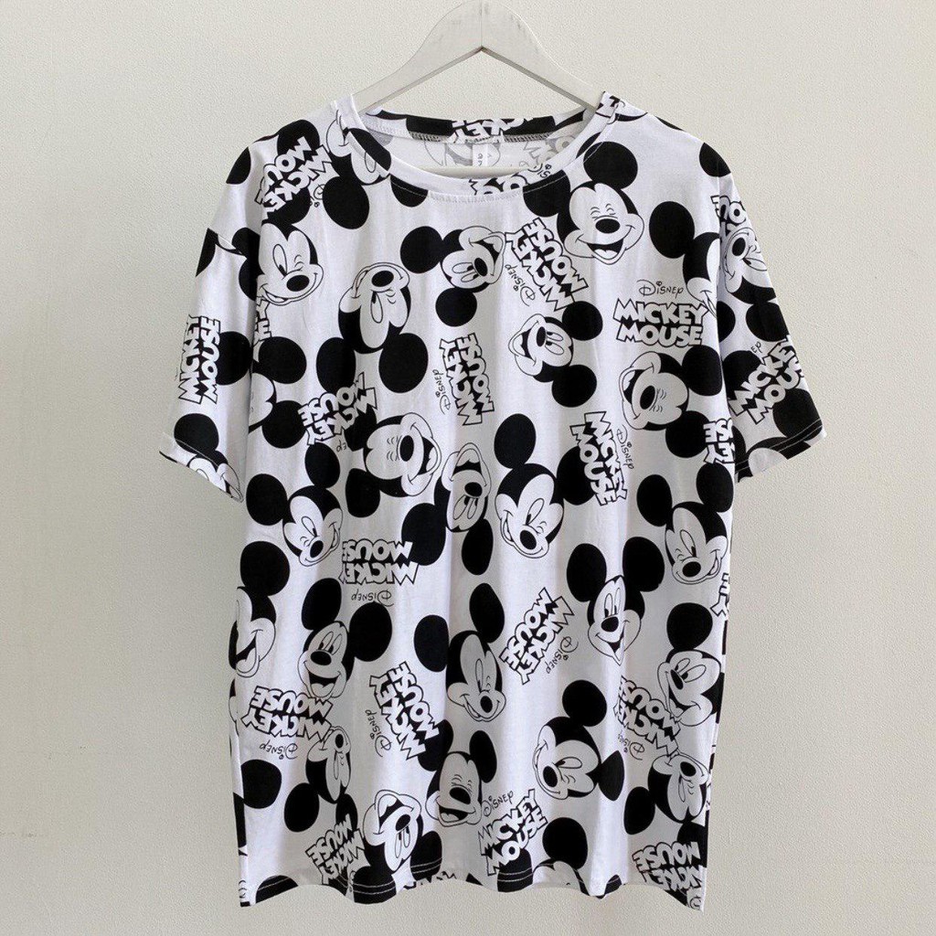 PREMIUM - Oversize Tee Tshirt Wanita Model Longgar Motif Mickey Mouse