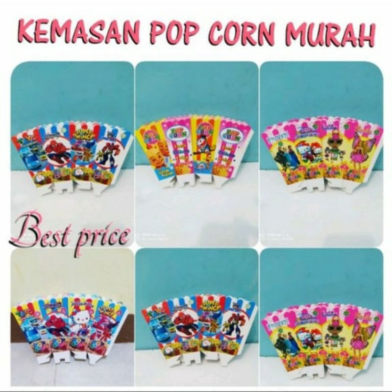Jual kertas popcorn 6x12 isi 50 lembar | Shopee Indonesia