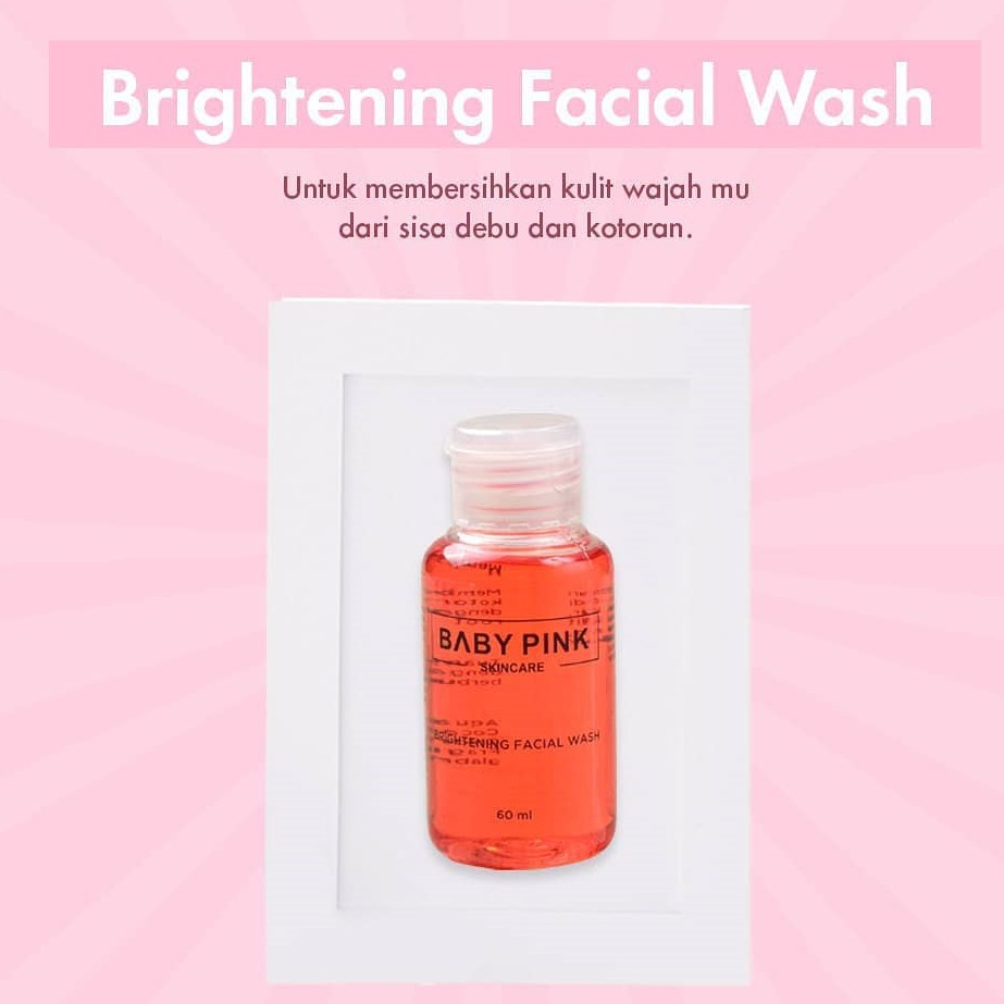 Brightening FACIAL WASH baby pink