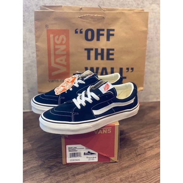 Sepatu Vans sk8low “ black white “ 1:1 holagram PK