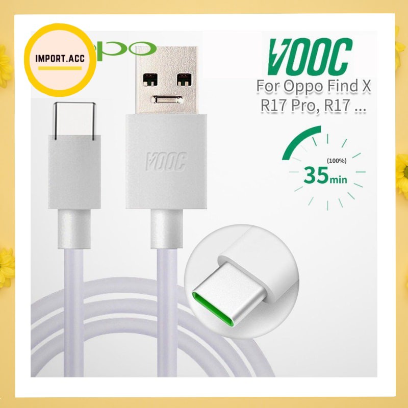 Kabel Data Fast Charging Oppo Vooc R17 type C usb Cable [IMPORT]