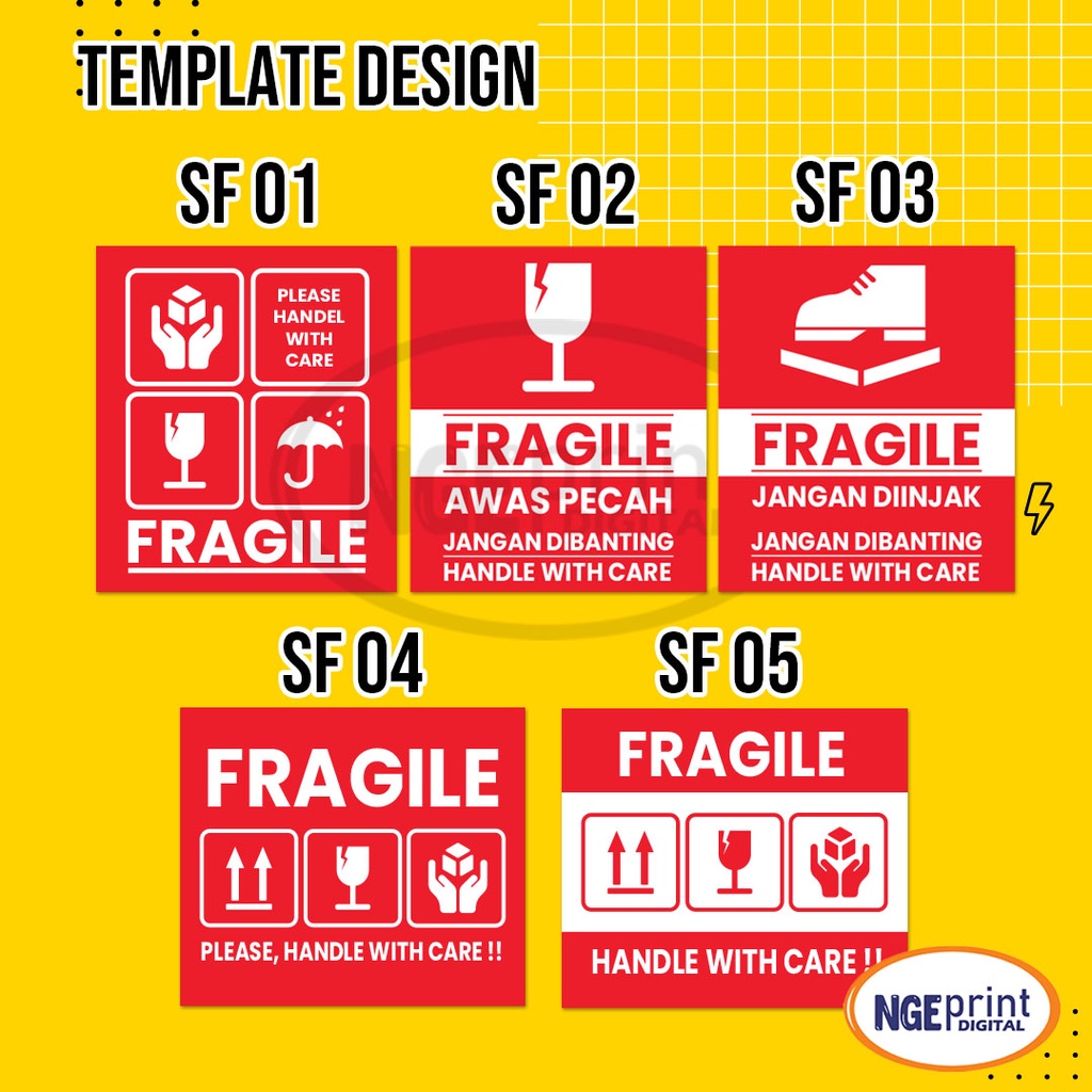 

Stiker Fragile Pengiriman / Stiker Fragile Handle With Care