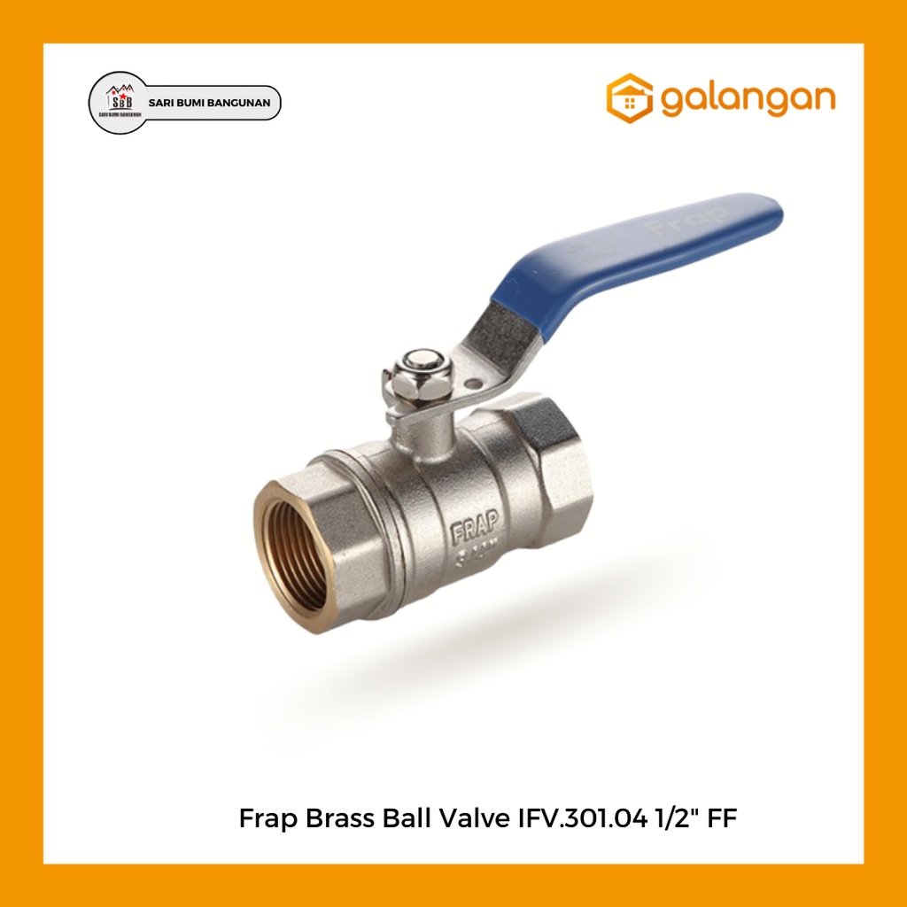 Jual Frap Ball Valve Kuningan Brass IFv 301 04 1 2 FF Sambungan