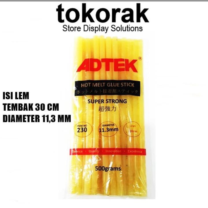 ISI LEM TEMBAK BESAR KUNING - GLUE STICK - LEM BAKAR - REFILL GLUE GUN