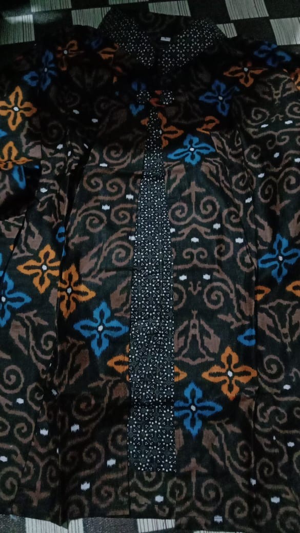 Baju Batik Wanita Atasan Batik Kantor Modern Monalisa Genes M,l,xl,xxlasli Pekalongan