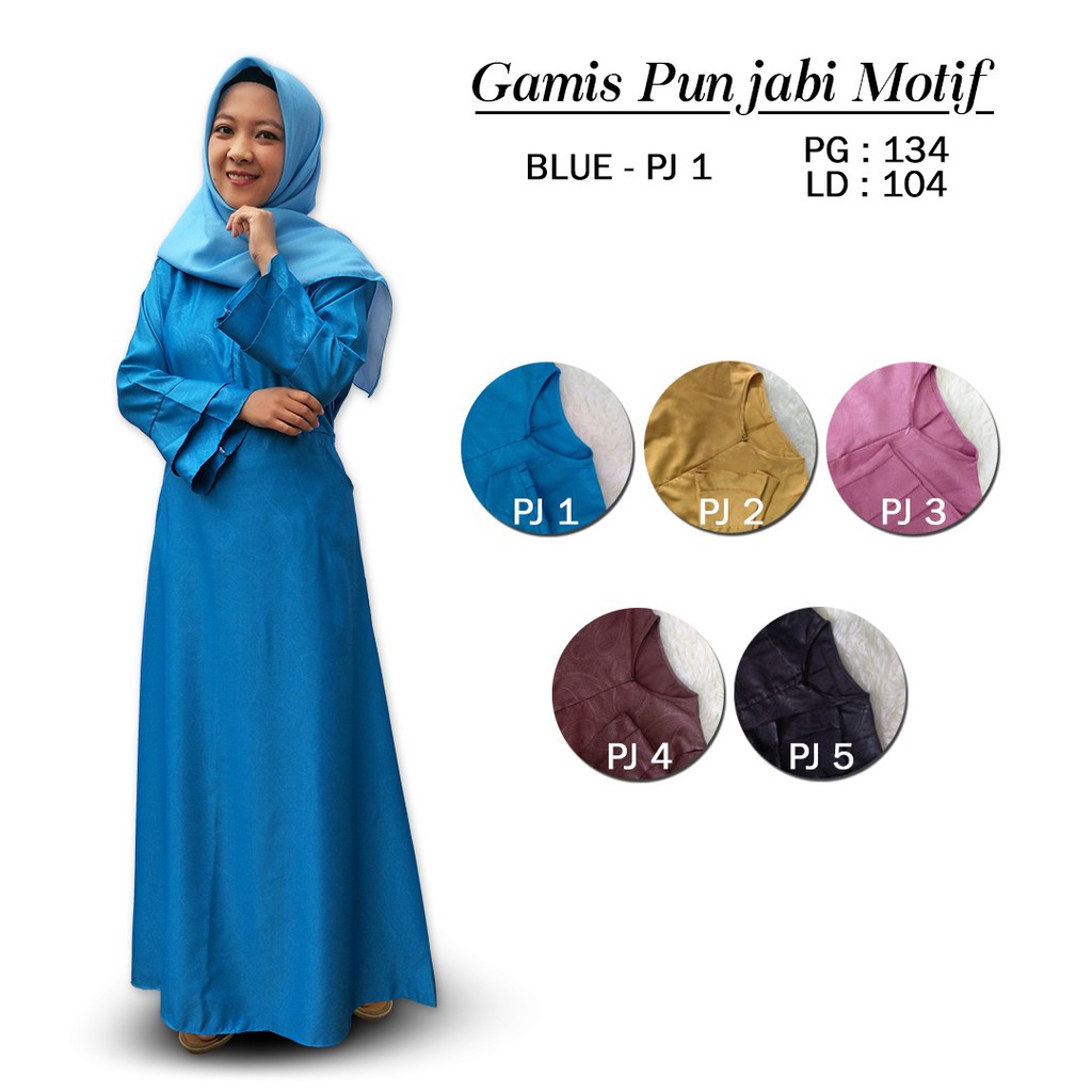 Gamis Punjabi + Jilbab Segi Empat Raya Series