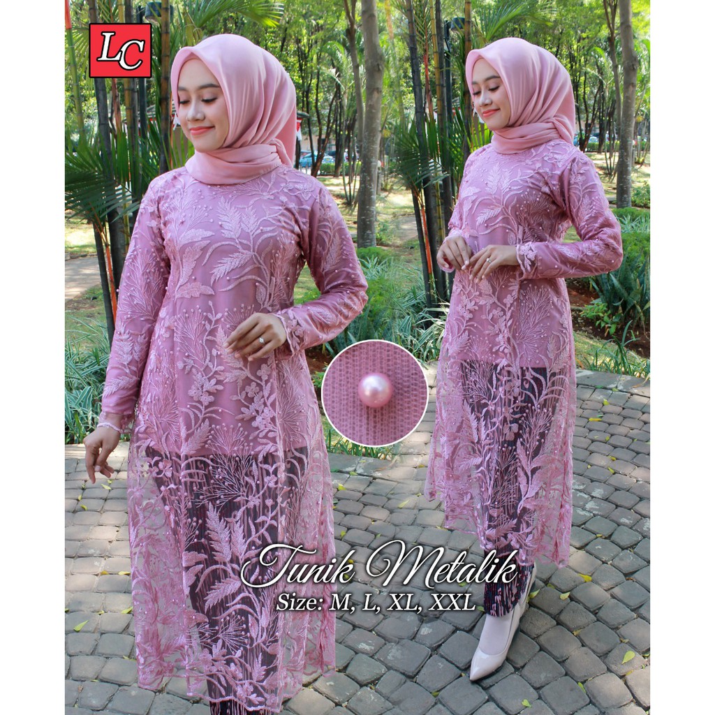 HARGA PROMO HARI INI.. ! Stelan Kebaya Modern Tunik Mutiara Tujuh Pilihan