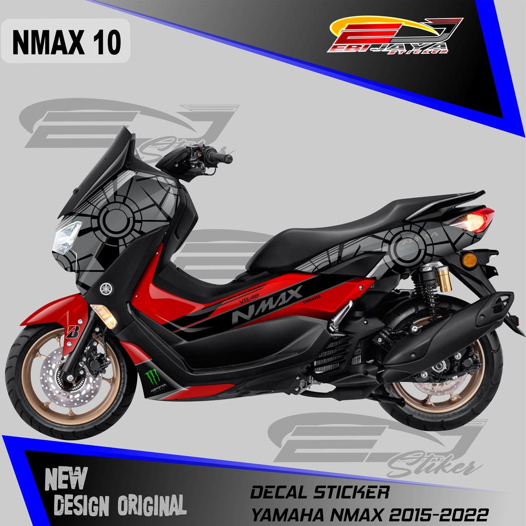 DECAL MOTOR YAMAHA NEW NMAX , DECAL NEW NMAX , STIKER VARIASI NMAX NEW NMAX ROSSI , DECAL MOTOR NEW 