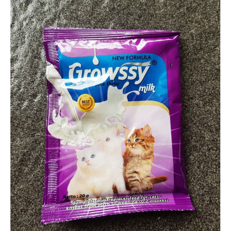 GROWSSY SUSU INSTAN UNTUK KITTEN / BABY KUCING ANAK KUCING