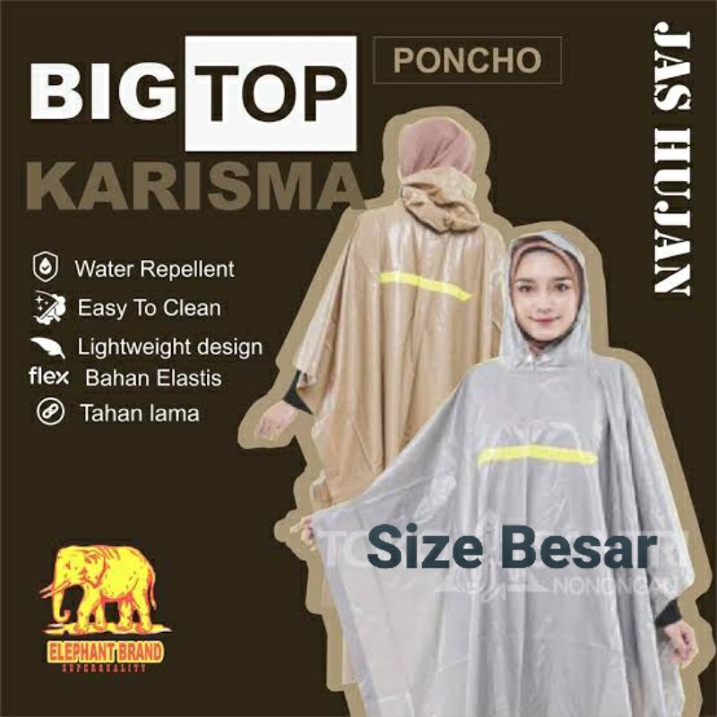 Ponco Big Top Karisma - Ponco Murah - Ponco Besar - Jas Hujan Besar