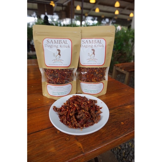 

SAMBAL DAGING KRIUK kemasan pouch (isi 170 gram)
