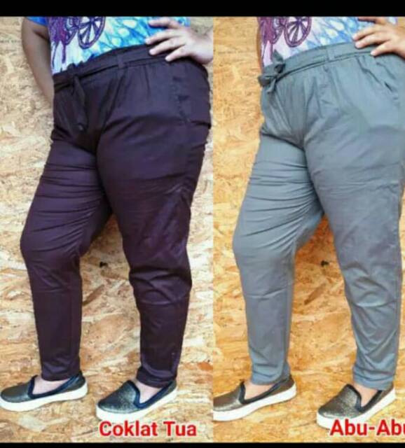 Celana wanita /Harem jumbo TWILL COMBED celana kerja/Harem super jumbo