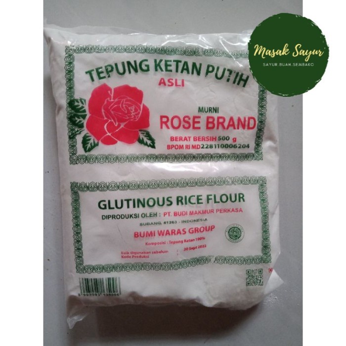 

tepung ketan putih rosebrand 500 gram