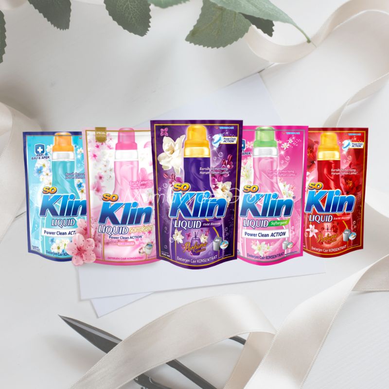 SoKlin Liquid 750ml Detergent Cair Refill