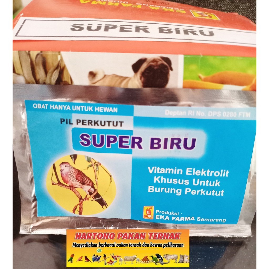 SUPER BIRU PIL PERKUTUT 12 Pil Eka Farma ORIGINAL  TERMURAH  ORIGINAL