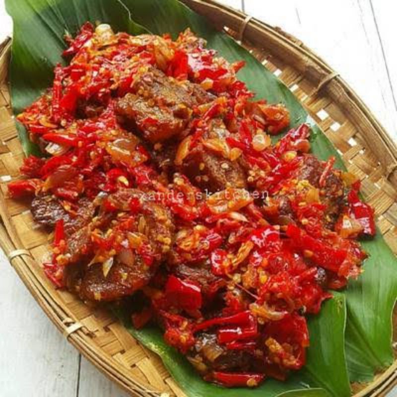 

FRESS!! MADE BY ORDER, DENDENG BALADO BASAH EMPUK & RENYAH