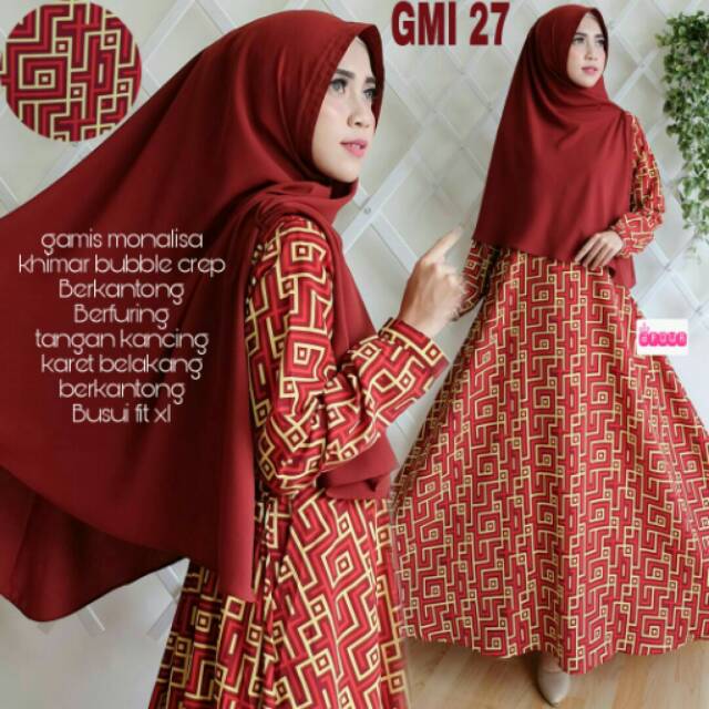 Gamis monalisa picman..deanara look a like