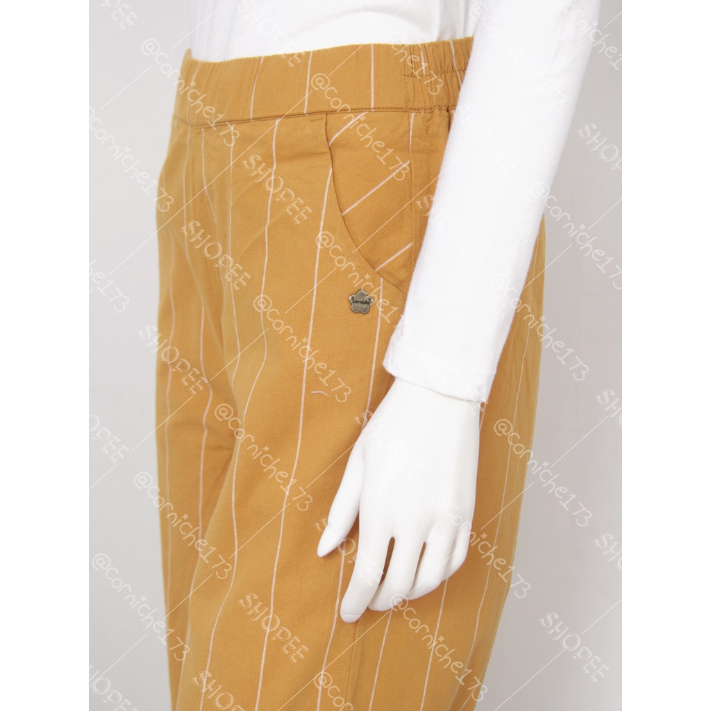 Corniche Wide Stripe Pants Yellow - TI90333