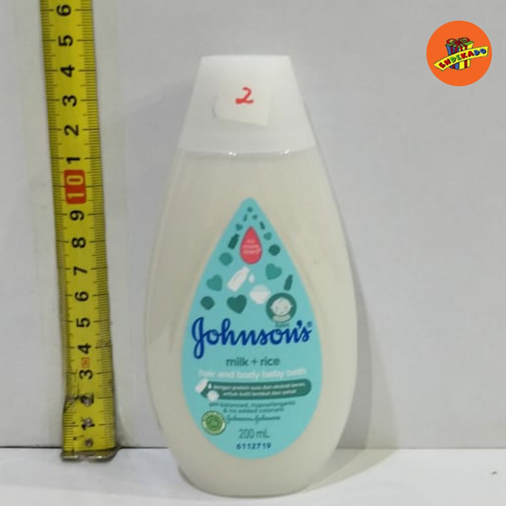 Johnson's Milk+Rice Hair and Baby Bath Sabun Bayi