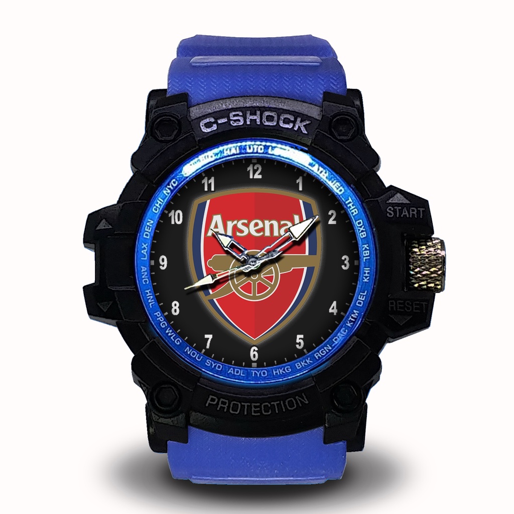 Jam Tangan Arsenal Outdoor List Merah #Hitam