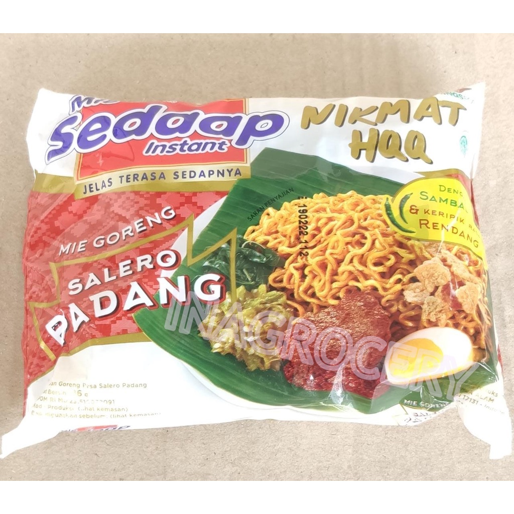 

SEDAAP MIE GORENG RASA SALERO PADANG 86GR (5pcs)