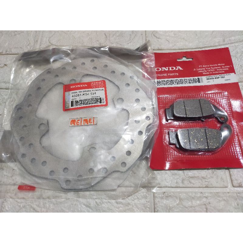 Piringan DISK belakang + kampas crf 150