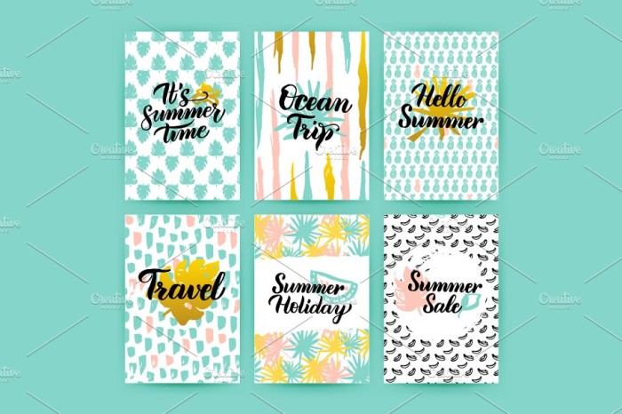 Summer Greeting Posters - Photoshop