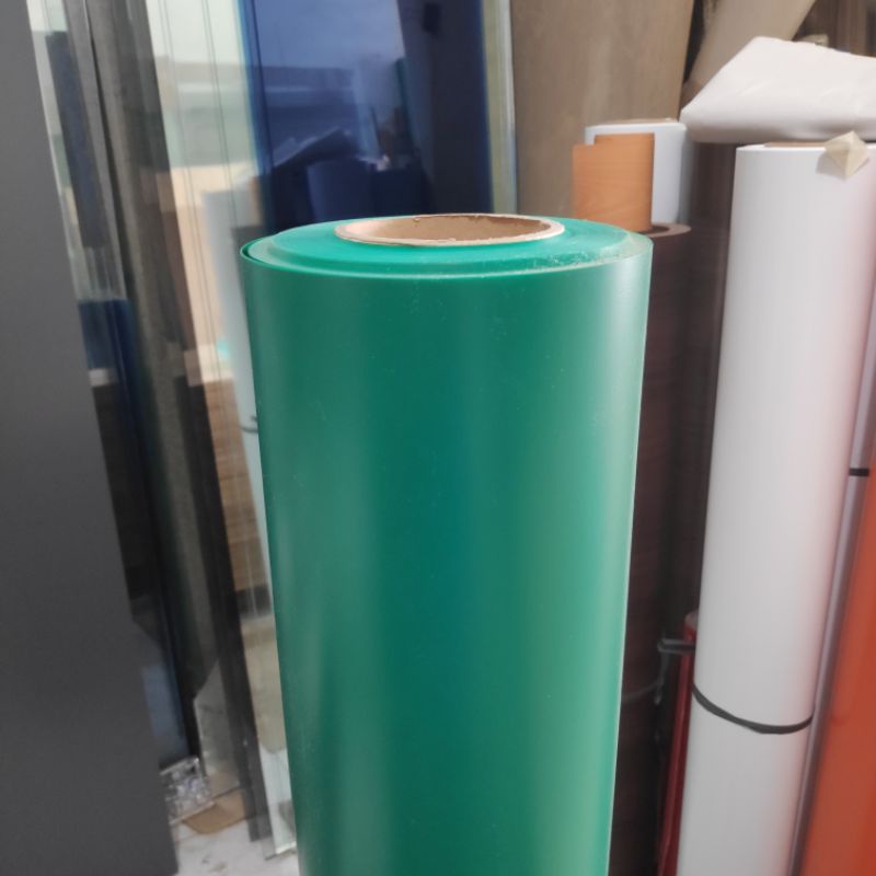 PVC Sheet / Decco Deco Taco Sheet Supercon - Green Hijau Doff Kulit Jeruk
