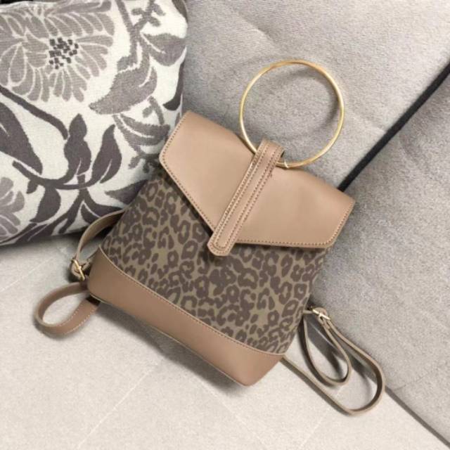 MVB 2232 - 3 warna / Tas Ransel Macan Leopard Korea Backpack Sling Bag Trend Wanita Murah Import