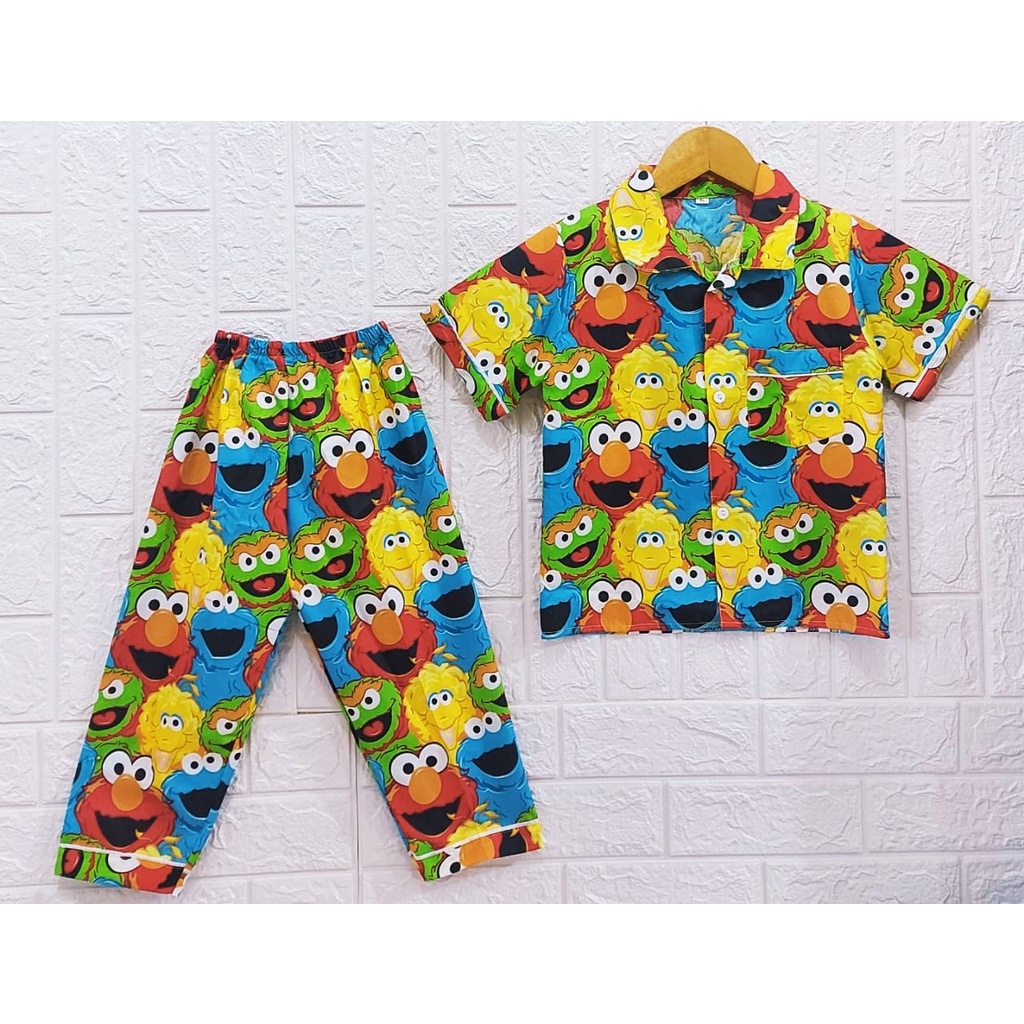 PIYAMA ANAK LAKI-LAKI DAN PEREMPUAN KARAKTER ELMO