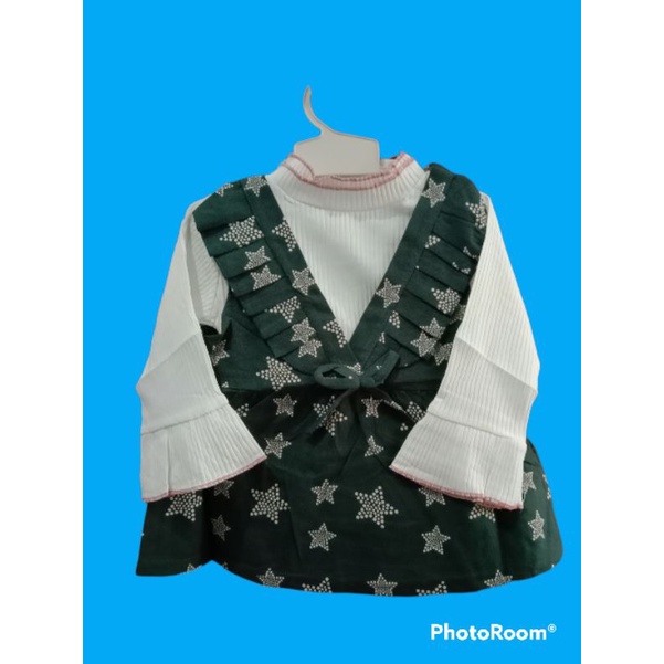 dress anak 2in1 premium/dress import anak